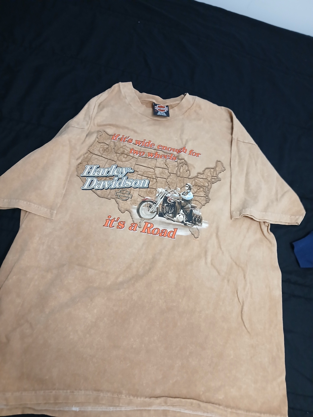 Harley-Davidson Vintage Graphic Tee - Tan/Brown